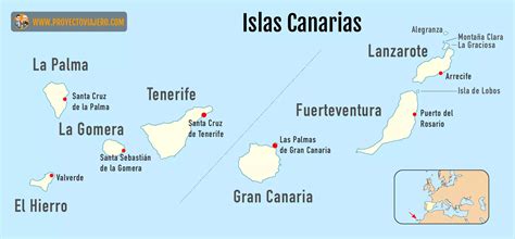 Islas Canarias Mapa Edu Svet Gob Gt