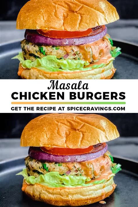 Masala Chicken Burger Artofit