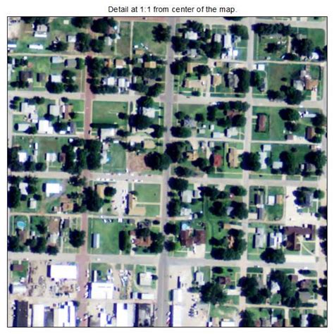 Aerial Photography Map of Kiowa, KS Kansas