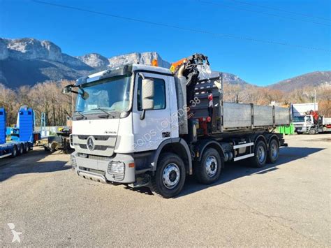 Camion Mercedes Benne TP Actros 4141 8x4 Gazoil Euro 5 Grue Occasion