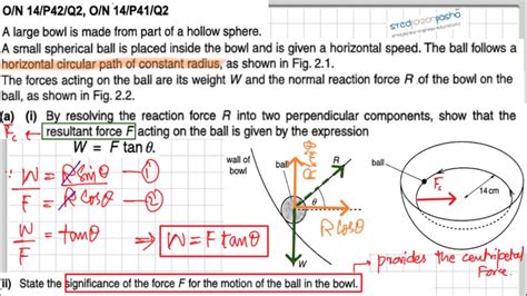 A2 Physics Circular Motion Past Papers Lecture 01 9702 41 O N 14