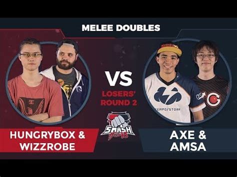 Hungrybox Wizzrobe Vs Axe AMSa Melee Doubles Losers Round 2 Smash