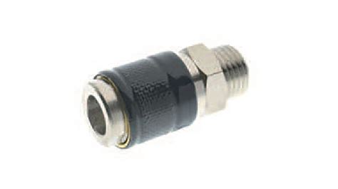 Rs Pro Nickel Plated Brass Female Quick Air Coupling G 14 Male Threaded Rs