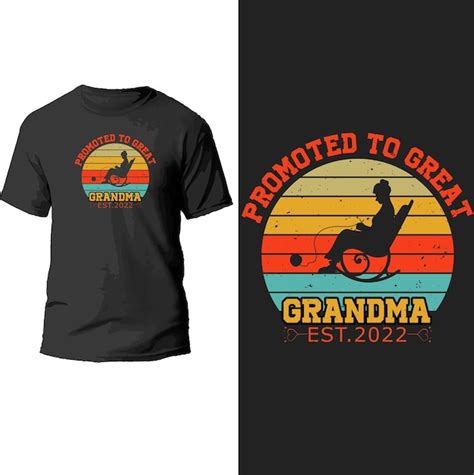 Premium Vector Promoted To Great Grandma Est 2022 T Shirt Design