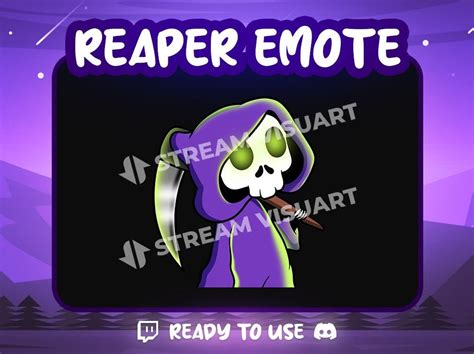 Engage with Animated Reaper Emote for Streaming - StreamersVisuals