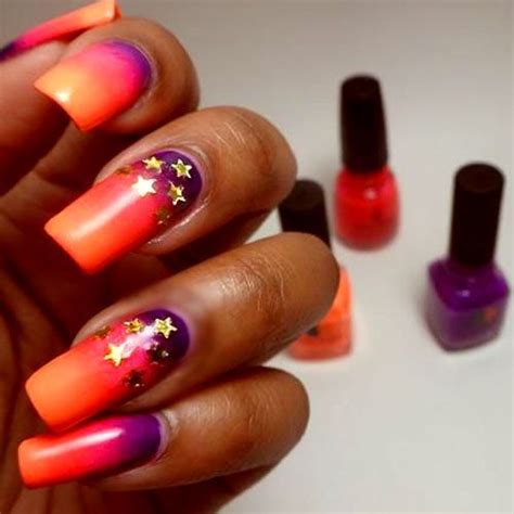 25 Trendy Neon Nail Art Designs Diy Neon Nails Neon Nail Art Gradient