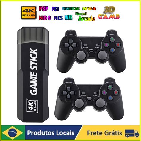 Console De Videogame Retr Hd K Gd Game Stick Embutido Jogos