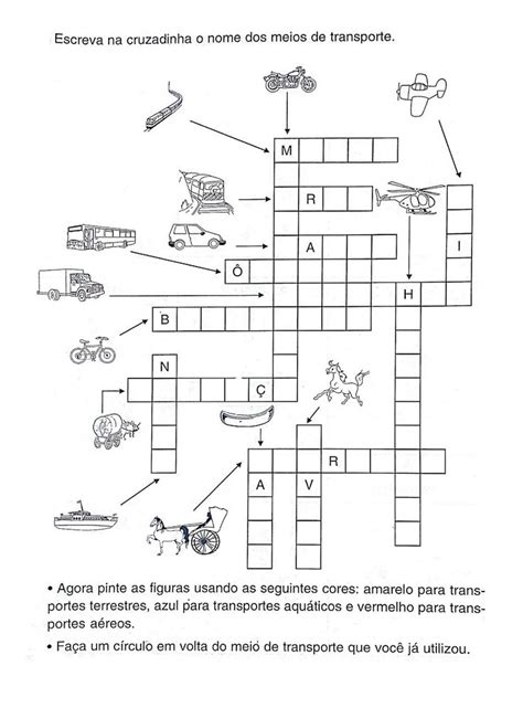 50 Atividades Meios De Transporte Para Imprimir Online Cursos