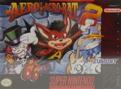 Restored Aero The Acrobat 2 Super Nintendo 1994 SNES Video Game