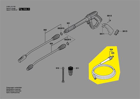 Tuyau Nettoyeur Haute Pression GHP5 75 Bosch F016F04524