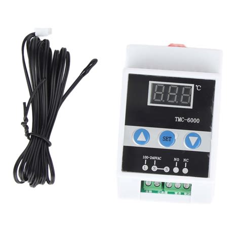 Digital Thermostat Temperature Regulator Din Rail Mount Controller