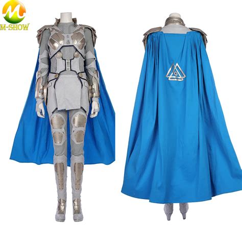 Movie Thor Ragnarok Valkyrie Cosplay Costume Adult Women Superhero