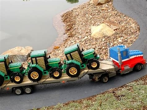 John Deere Lego Tractors and Combines on Display