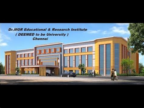 Dr M G R Educational Research Institute Youtube