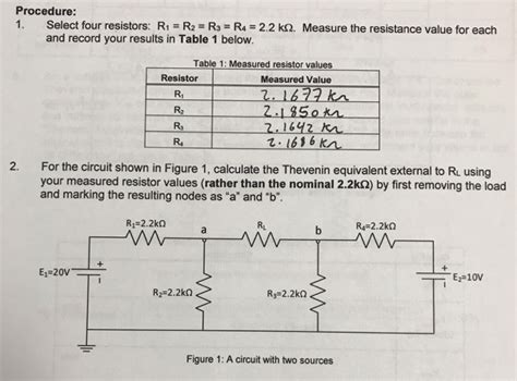 Solved Procedure Select Four Resistors R R Rs R Chegg