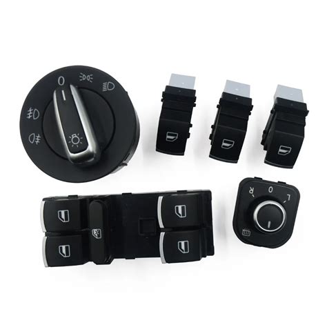 Chrome European Headlight Switch For Vw Golf 5 6 Gti Mk5 Mk6 Jetta 5 6 Passat