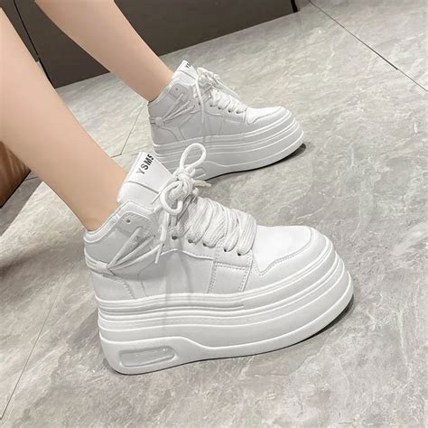 Black-White-Color-Matching-Sneakers-for-Women-s-Spring-Autumn-Lace-Up ...