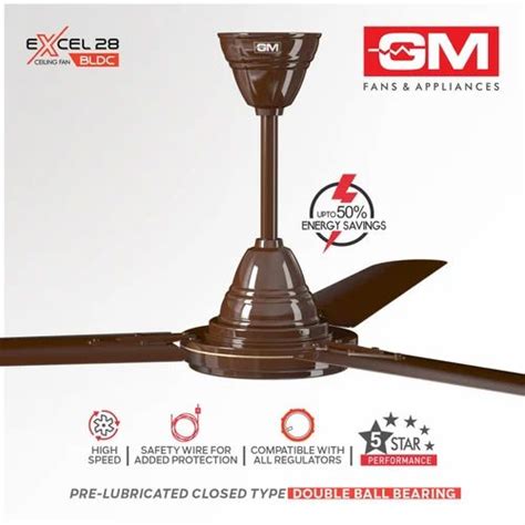 3 Blades GM EXCEL 35 CEILING FAN BLDC 1200 Mm 390 RPM At Rs 3000