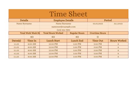 Timesheet Template Free Google Sheets Template New