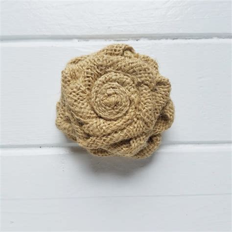 Burlap Flower Etsy