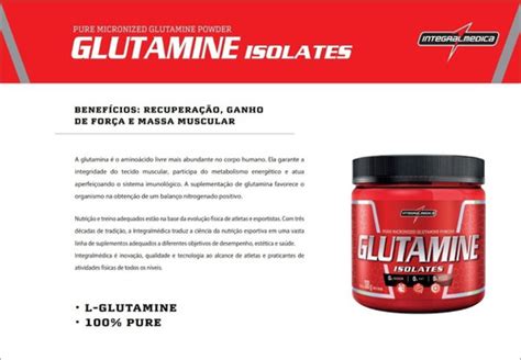 Glutamina Pura Isolates G Integral Medica Frete Gr Tis