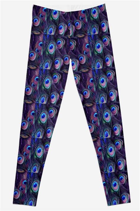 Peacock Feather Leggings By Erikakaisersot Redbubble