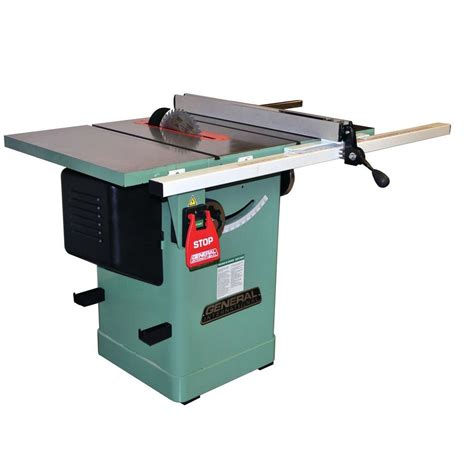 General International 230 Volt 10 In Blade Diameter 2 Hp Table Saw