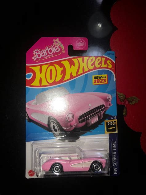 Hot Wheels Pink Barbie Corvette Hobbies Toys Toys Games On Carousell