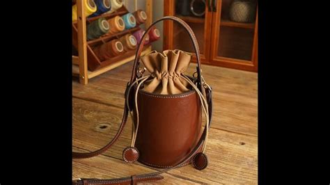 Diy Bag Gift Diy Leather Kit Green Diy Leather Bucket Bag Leather