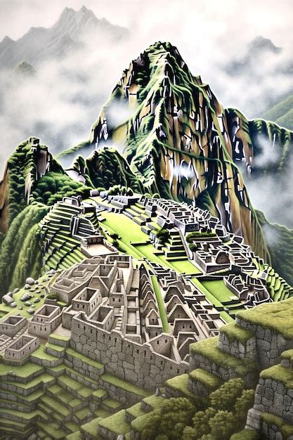 Premium AI Image | ruins of machu picchu