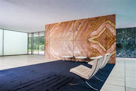 Marble In Mies Van Der Rohe Focus On The Barcelona Pavilion