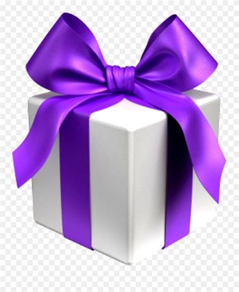 Purple Present Png - Purple Gift Box Png Clipart (#5412638) - PinClipart