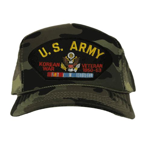 Us Army Korean Veteran Camo Mesh Back Cap New Camo Mesh Caps