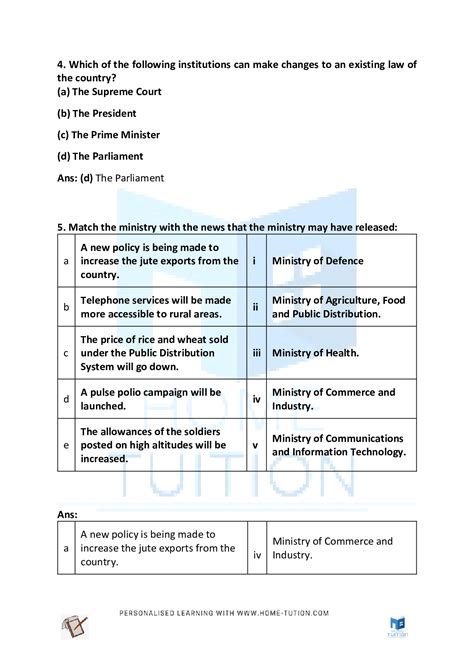 Ncert Solutions For Class 9 Social Science Political Sciencecivics Chapter 4 Working Of