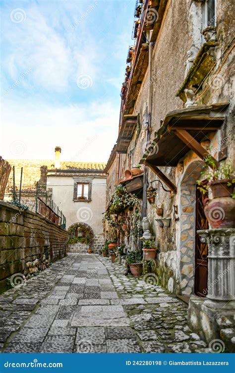 The Medieval Village Of Caserta Vecchia Italy Stock Photo Image Of