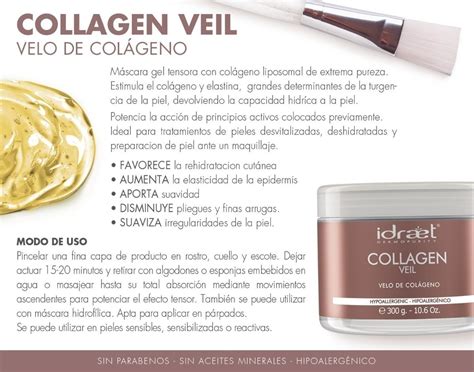 Velo De Colageno Mascara Gel Tensora Collagen Veil Idraet Nouvelle