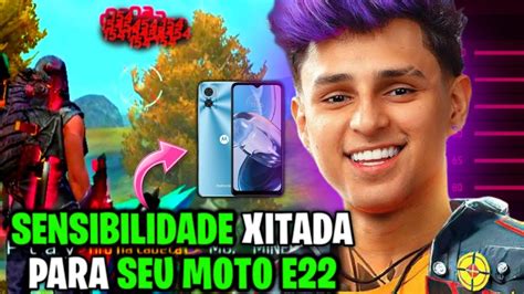 SAIU MELHOR SENSIBILIDADE E DPI MOTO E22 NOVA ATUALIZAÇÃO FREE FIRE