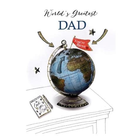 Worlds Greatest Dad Embellished Fathers Day Card Tme Ie