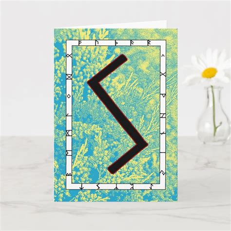 Rune Sowilo Success Card Zazzle In Cards Runes Viking Runes