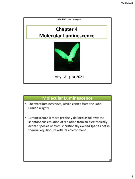 Solution Ch 4 Fluorescence Phosphorescence 1 Studypool