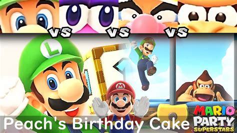 Mario Party Superstars Luigi Vs Birdo Vs Wario Vs Donkey Kong In Peach