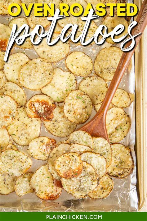 Easy Oven Roasted Potatoes Plain Chicken