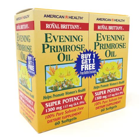 American Health Royal Brittany Evening Primrose Oil Twin Pack Womens