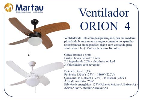 MARTAU muito mais do que você imagina VENTILADOR DE TETO