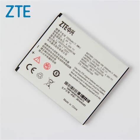 Original ZTE Li3820T43p3h685746 Phone battery For ZTE 2000mAh-in Mobile ...