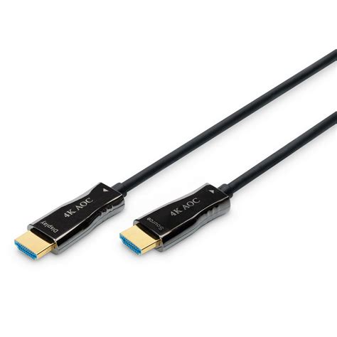 Digitus C Ble De Fibre Optique Hybride Hdmi Aoc Uhd K M