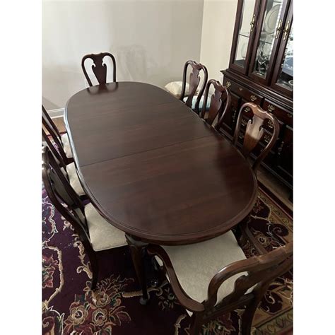 Kincaid Dining Table and Chairs - Set of 9 | Chairish