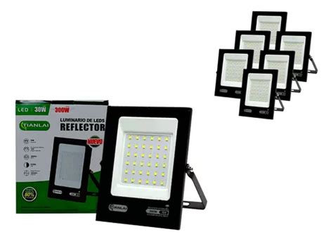 Reflector Led Luminaria 30w 1800lm Potente Exterior 6 Piezas Envío gratis