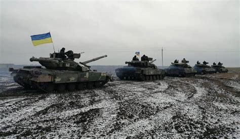 The Ukrainian Armed Forces Conducted Maneuvers With T 64bm Bulat