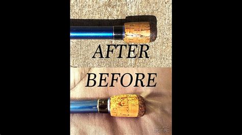 Repair Restore Fishing Rod Cork Handles YouTube